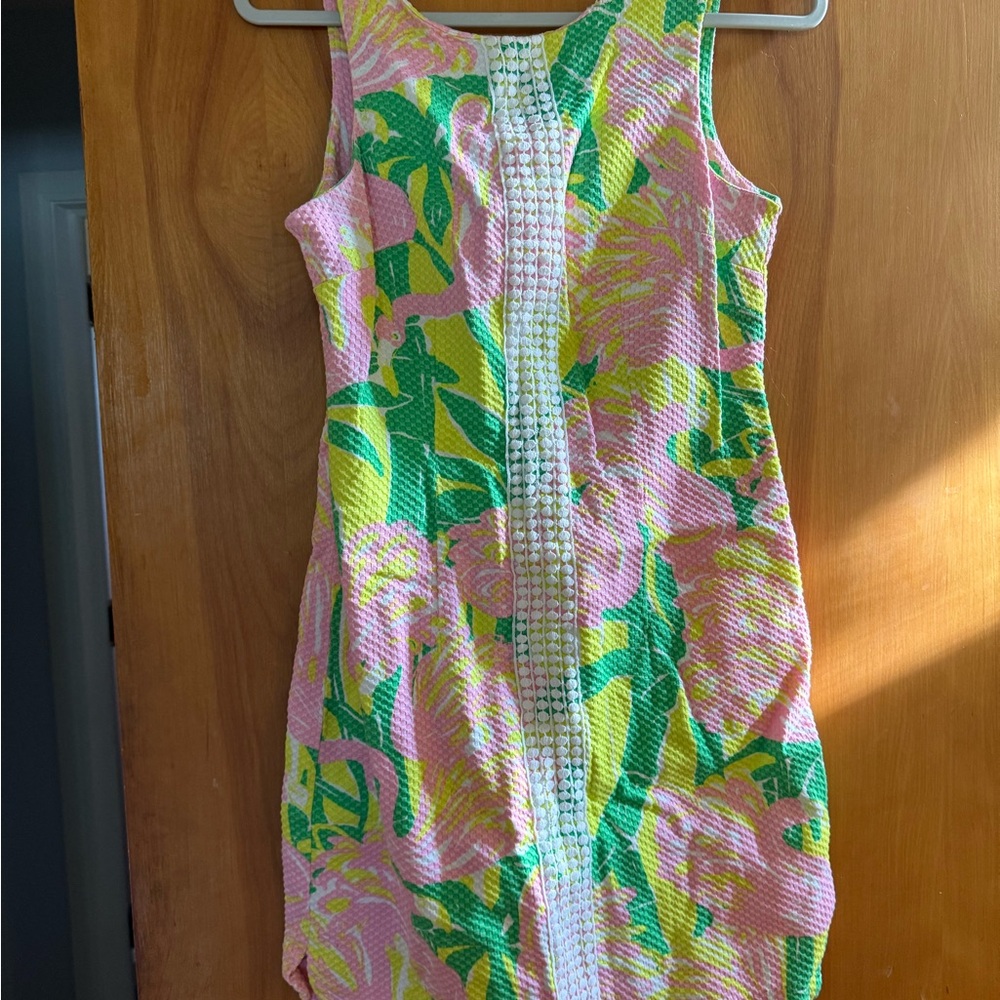 Colorful Sleeveless Dress with Floral Pattern